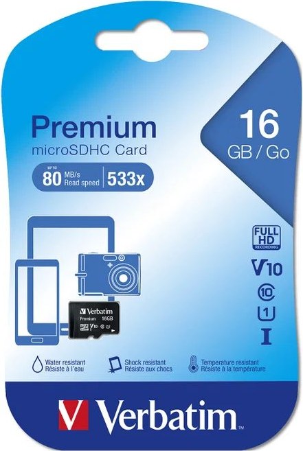 Tarjeta SD 16 GB Clase 10