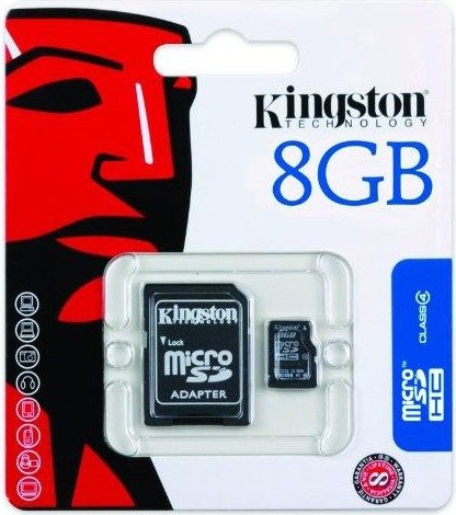 Tarjeta SD 8 GB Clase 4