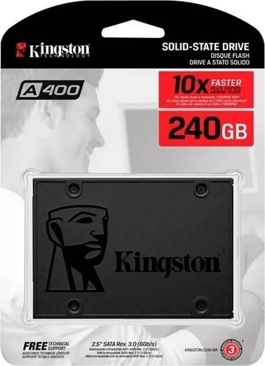 DISCO SOLIDO SSD KINGSTON 240GB SATA3 SSDNOW SA400