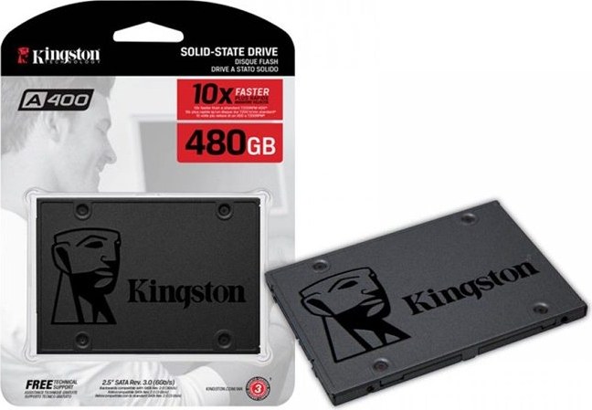 DISCO SOLIDO SSD KINGSTON 480GB SATA3 SSDNOW SA400